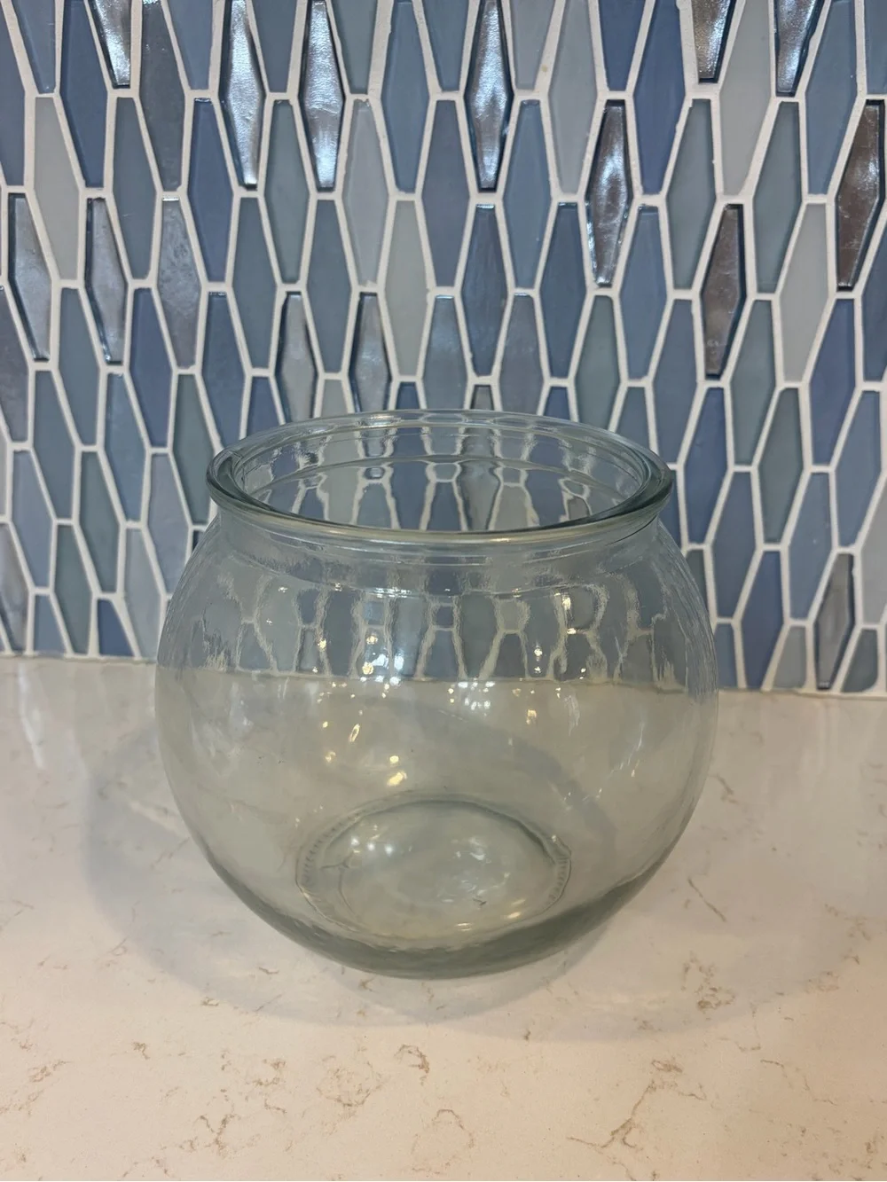Clear Glass Fishbowl Vase